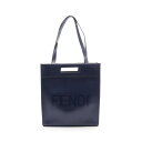 フェンディ FENDI SHOPPING BAG トートバッグ バッグ レザー ネイビー系 7VA481 【中古】