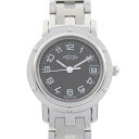 エルメス HERMES クリッパー 腕時計 時計 ステンレススチール グレー系 CL4.210 【中古】