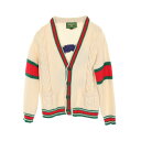 グッチ GUCCI GUCCI DIY ABCDEFGUCCI カーディガン 衣料品 トップス ウール アイボリー系 / マルチカラー 537531 【中古】
