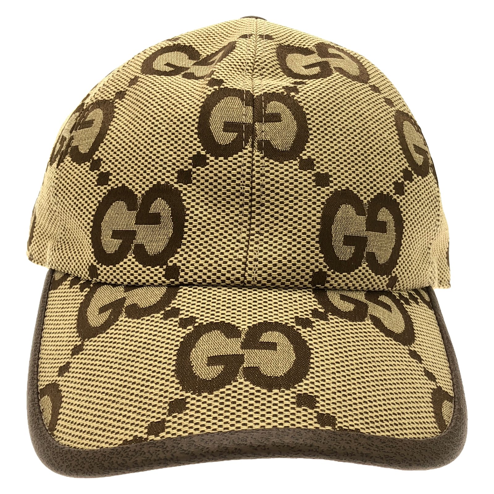 グッチ GUCCI ベースボールキャップ キャップ 帽子 コットン ベージュ系 6812643HAGJ2564L 【中古】