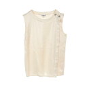 シャネル CHANEL ココマークボタン ブラウス 衣料品 トップス シルク ベージュ系 P59089V10591 【中古】