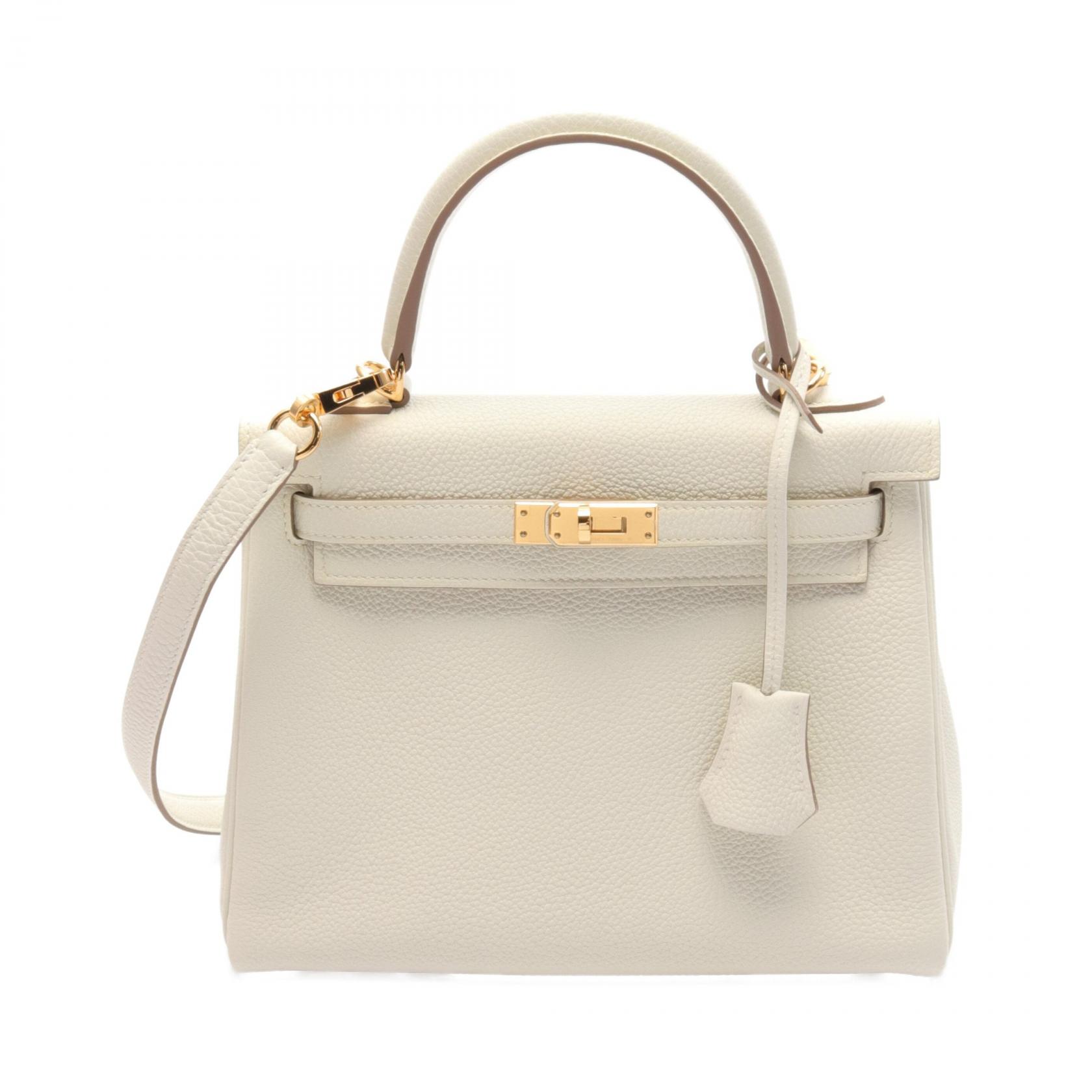 エルメス HERMES ケリー25 ハンドバッグ バッグ トゴ トゴ ホワイト系 BGN964SX 【中古】のサムネイル