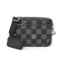 ルイ・ヴィトン LOUIS VUITTON LV フォール トリオ メッセンジャー ショルダーバッグ バッグ PVCコーティングキャンバス レザー ダミエ ブラ...