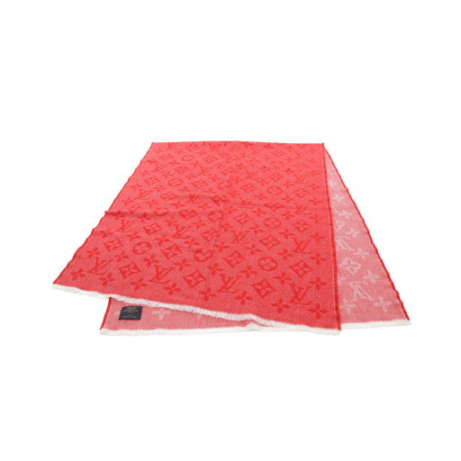 ルイ・ヴィトン LOUIS VUITTON エシャルプ モノグラム コージー マフラー 衣料品 ウール レッド系 M73457 【中古】 ルイ・ヴィトン LOUIS VUITTON エシャルプ モノグラム コージー マフラー 衣料品 ウール レッド系 M73457 【中古】