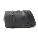ルイ・ヴィトン LOUIS VUITTON シティ キーポル ショルダーバッグ バッグ レザー アエログラム ブラック系 M59255 【中古】