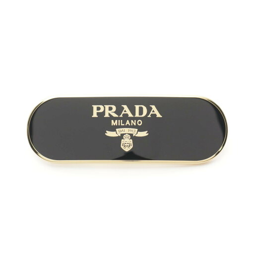 プラダ PRADA バレッタ アクセサリー GP(ゴールドメッキ) ゴールド系 / ブラック系 1IF0222BA6F0632 【中古】 プラダ PRADA バレッタ アクセサリー GP(ゴールドメッキ) ゴールド系 / ブラック系 1IF0222BA6F0632 【中古】