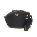 プラダ PRADA CITY CALF ミニ ショルダーバッグ バッグ レザー ブラック系 1BH2122AIXF0002 【中古】(4)