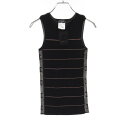 シャネル CHANEL ココマーク ニット 衣料品 トップス コットン ブラック系 / ピンク系 P23259V01519 【中古】