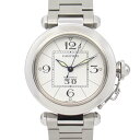 カルティエ CARTIER パシャC ビッグデイト 腕時計 時計 ステンレススチール ホワイト系 W31055M7 【中古】