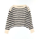 ディオール Dior ニット 衣料品 トップス シルク カシミヤ アルパカ ホワイト系 / ネイビー系 314S03AM413 【中古】