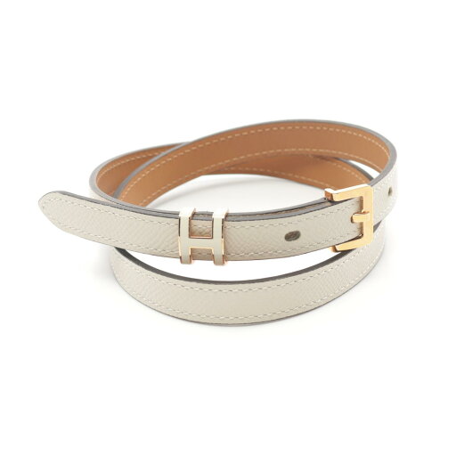 エルメス HERMES ポップH 15 ベルト 衣料品 ヴォーエプソン ヴォーエプソン ホワイト系 【中古】 エルメス HERMES ポップH 15 ベルト 衣料品 ヴォーエプソン ヴォーエプソン ホワイト系 【中古】