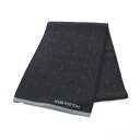 ルイ・ヴィトン LOUIS VUITTON エシャルプ マイ モノグラム エクリプス マフラー 衣料品 ウール ブラック系 / グレー系 M73468 【中古】
