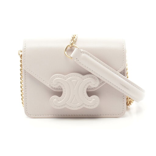 セリーヌ CELINE トリオンフ ショルダーバッグ バッグ レザー ピンク系 【中古】 セリーヌ CELINE トリオンフ ショルダーバッグ バッグ レザー ピンク系 【中古】
