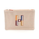 エルメス HERMES フォーブル コーナー PM フラットポーチ フィセル ポーチ バッグ キャンバス ベージュ系 / マルチカラー 【中古】