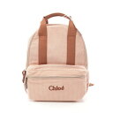 クロエ Chloe リュックサック バックパック バッグ コーデュロイ ピンク系 / ブラウン系 C20275454 【中古】