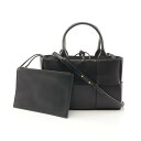 ボッテガヴェネタ BOTTEGA VENETA ミニアルコ トートバッグ バッグ レザー ブラック系 709337VCQC28425 【中古】