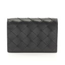 ボッテガヴェネタ BOTTEGA VENETA イントレチャート カードケース アクセサリー レザー ブラック系 667141VCPP38425 【中古】