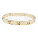 カルティエ CARTIER ラブブレス 4PD ブレスレット アクセサリー K18PG(ピンクゴールド) ダイヤモンド クリア系 【中古】