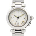 カルティエ CARTIER パシャC 腕時計 時計 ステンレススチール ホワイト系 W31015M7 【中古】