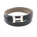 エルメス HERMES ミニコンスタンス H ベルト 衣料品 レザー ブラック系 / ブラウン系 【中古】