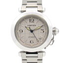 カルティエ CARTIER パシャC 腕時計 時計 ステンレススチール グレー系 W31023M7 【中古】