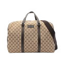 グッチ GUCCI GGキャンバス ボストンバッグ バッグ キャンバス レザー ベージュ系 / ブラウン系 449167 【中古】