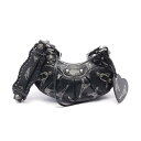 バレンシアガ BALENCIAGA LE CAGOLE XS ショルダーバッグ バッグ レザー ブラック系 671309 【中古】