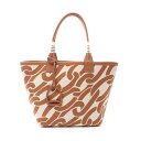 エルメス HERMES スティープル28 トートバッグ バッグ レザー トワルアッシュ トワルアッシュ ホワイト系 / ブラウン系 【中古】