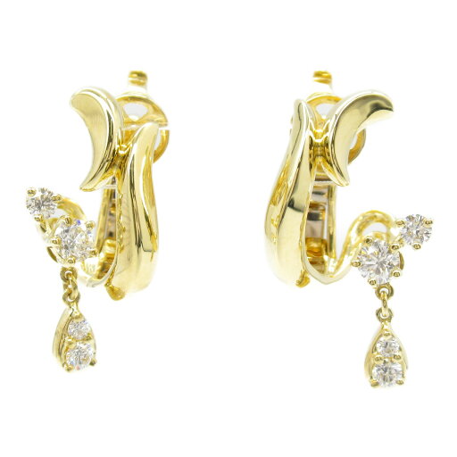 ジュエリー JEWELRY ダイヤモンド イヤリング イヤリング ジュエリー K18(イエローゴールド) ダイヤモンド クリア系 ダイヤ 6.5g 【中古】 ジュエリー JEWELRY ダイヤモンド イヤリング イヤリング ジュエリー K18(イエローゴールド) ダイヤモンド クリア系 ダイヤ 6.5g 【中古】