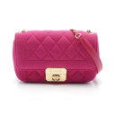 シャネル CHANEL シックミー マトラッセ ショルダーバッグ バッグ コットンジャージ ピンク系 【中古】