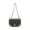 シャネル CHANEL Vステッチ ショルダーバッグ バッグ ラムスキン(羊革) ブラック系 A94500 【中古】(4)