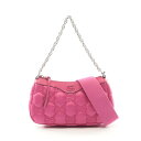 グッチ GUCCI GGマトラッセ ハンドバッグ バッグ ナイロン レザー ピンク系 735049 【中古】(4)