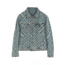 ルイ・ヴィトン LOUIS VUITTON × Supreme モノグラムジャカード デニムジャケット 衣料品 アウター コットン ブルー系 HDA91WALL...