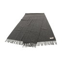 エルメス HERMES ユニ ブロデ GM マフラー 衣料品 カシミヤ グレー系 【中古】