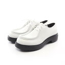 プラダ PRADA ダイアパソン カジュアルシューズ 靴 レザー ホワイト系 2EG419 【中古】