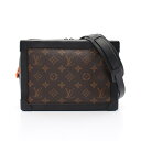 ルイ・ヴィトン LOUIS VUITTON ソフトトランク ショルダーバッグ バッグ PVCコーティングキャンバス レザー モノグラム・マカサー ブラウン系 /...