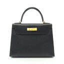 エルメス HERMES ケリー28 ハンドバッグ バッグ ヴォーエプソン ヴォーエプソン ブラック系 042319CC 【中古】