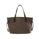 ルイ・ヴィトン LOUIS VUITTON ネヴァーフルPM トートバッグ バッグ PVCコーティングキャンバス レザー ダミエ ブラウン系 N41359 【中...