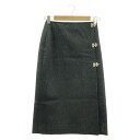セリーヌ CELINE スカート スカート 衣料品 ボトムス ウール グレー系 【中古】