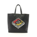 バーバリー BURBERRY LG KANE トートバッグ バッグ レザー ブラック系 8022525 【中古】