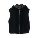 プラダ PRADA Nappa shearling vest ベスト 衣料品 トップス ムートン ブラック系 【中古】