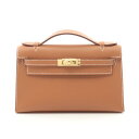 エルメス HERMES ポシェットケリー ミニ ハンドバッグ バッグ ヴォースイフト ヴォースイフト ブラウン系 【中古】