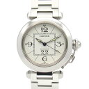 カルティエ CARTIER パシャC ビッグデイト 腕時計 時計 ステンレススチール ホワイト系 W31055M7 【中古】