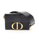 ディオール Dior 30 モンテーニュ ショルダーバッグ バッグ レザー ブラック系 【中古】
