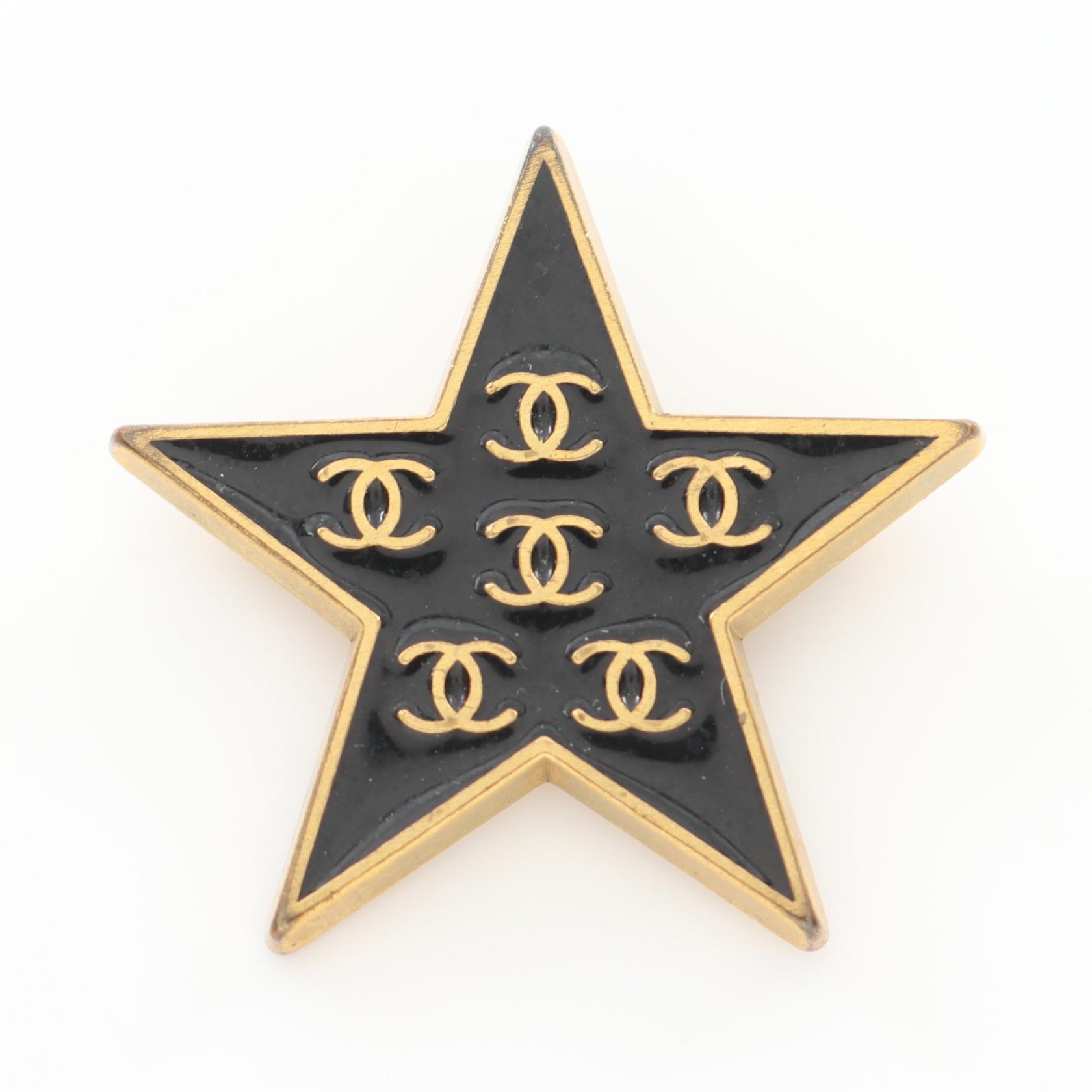 【CHANEL】スター付きロゴ♪ブローチ 楽天市場】chanel ブローチ スターの通販