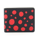 ルイ・ヴィトン LOUIS VUITTON LOUIS VUITTON × yayoi kusama ポルトフォイユ スレンダー インフィニティドット 二つ折り財布 財布 レザー ブラック系 / レッド系 M81902 【中古】(4)