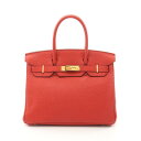 エルメス HERMES バーキン30 ハンドバッグ バッグ トゴ トゴ レッド系 【中古】(4)