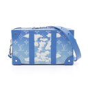 ルイ・ヴィトン LOUIS VUITTON ソフトトランク ウォレット ショルダーバッグ バッグ PVCコーティングキャンバス レザー ブルー系 / ホワイト系...