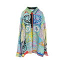 ヴェルサーチ VERSACE メドゥーサボタン 衣料品 トップス シルク マルチカラー 【中古】