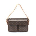 ルイ・ヴィトン LOUIS VUITTON ヴィバシテGM ショルダーバッグ バッグ PVCコーティングキャンバス レザー モノグラム ブラウン系 M51163 【中古】